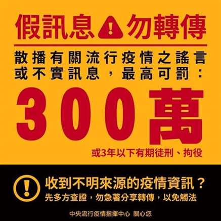 散布、转传假讯息罚则