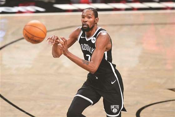 NBA篮网季后赛首胜 杜兰特拿32分